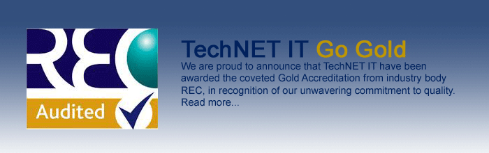 TechNET awarded Gold Accreditation