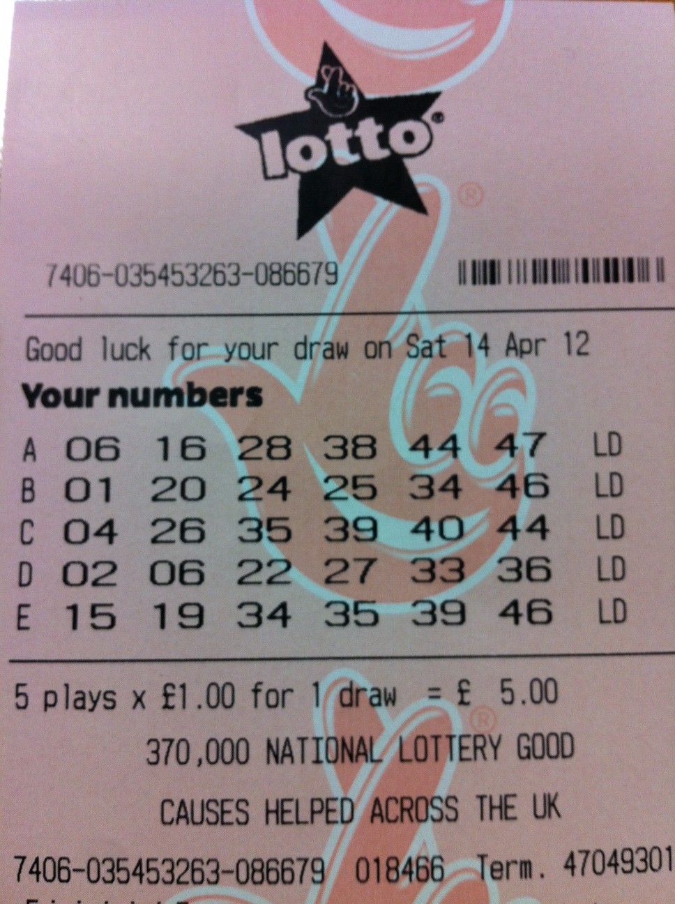 Lotto Numbers for 14/04/12