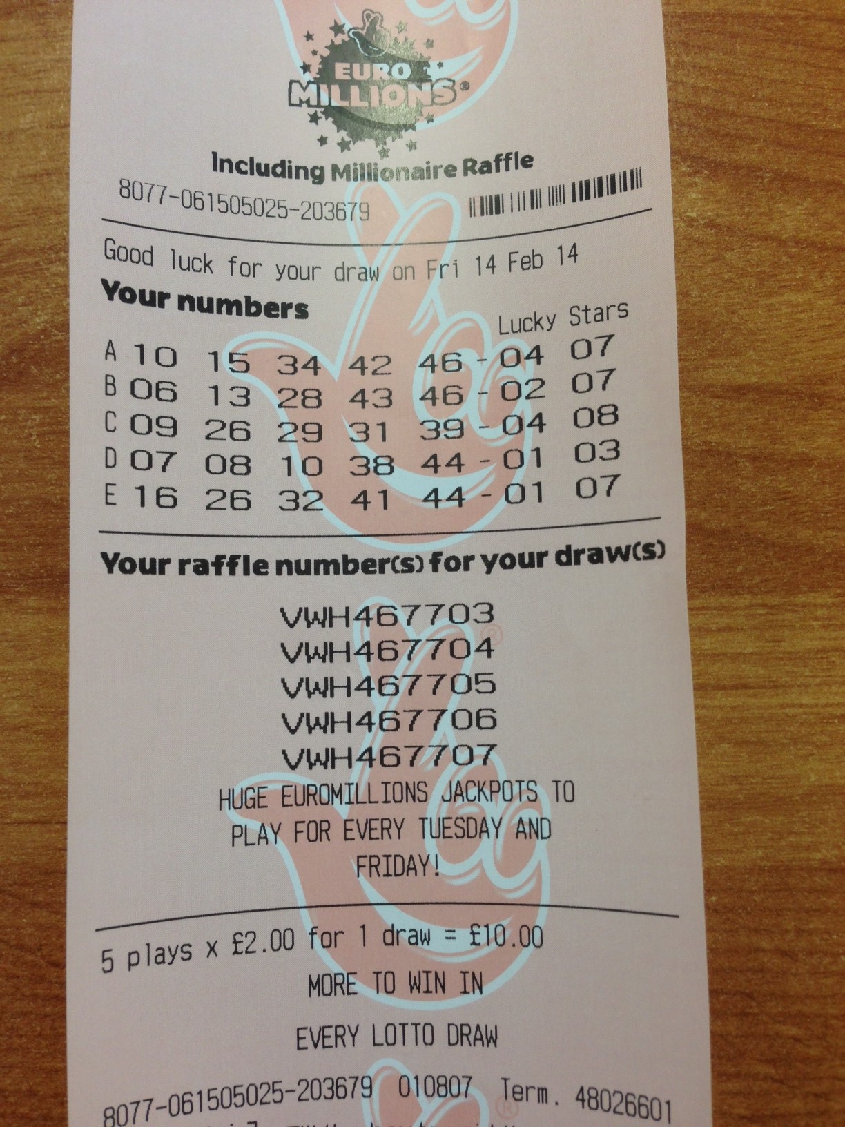 TechNET IT – Euromillions Friday 14th Feb