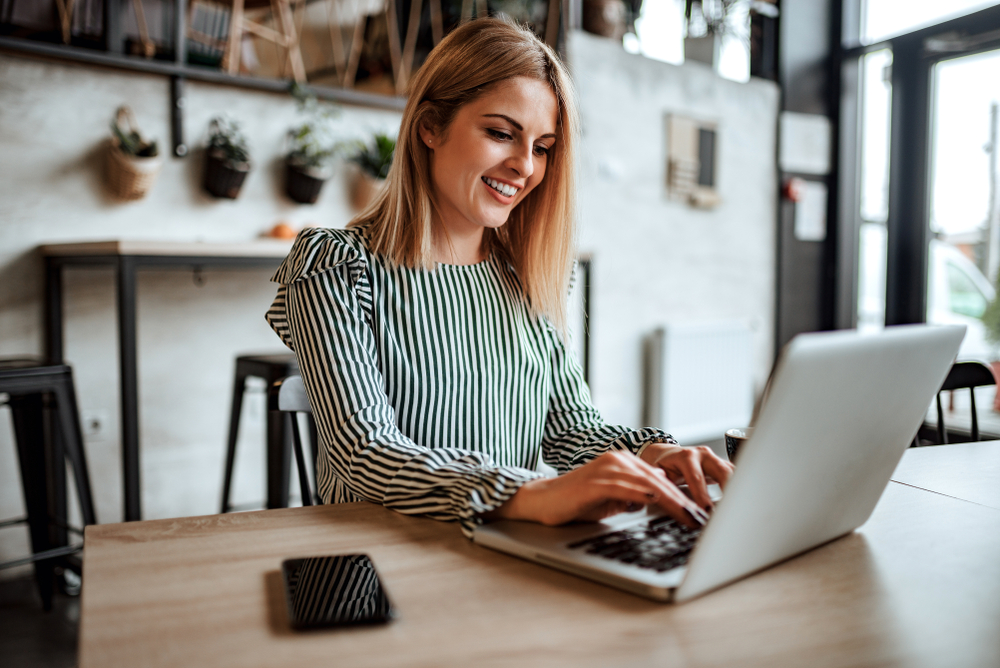 Woman on laptop